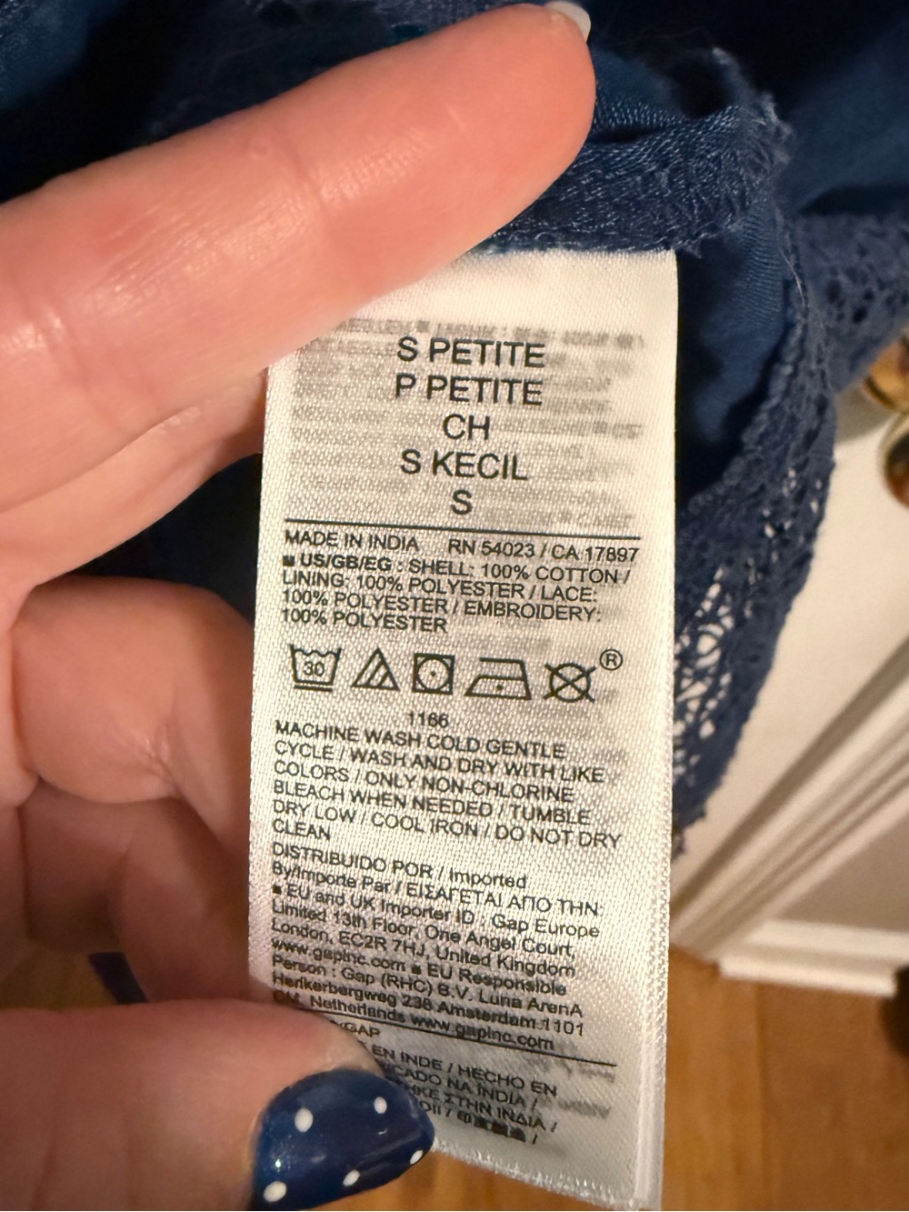 Gap Lace Trim Midi Dress - Picture 4 of 4